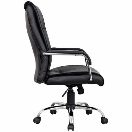 Кресло офисное BRABIX &quot;Space EX-508&quot;, экокожа, хром, черное, 530860 Черный