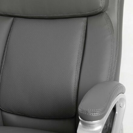 Кресло офисное BRABIX PREMIUM &quot;Level EX-527&quot;, пружинный блок, рециклированная кожа, серое, 531937 Серый