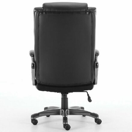 Кресло офисное BRABIX PREMIUM &quot;Solid HD-005&quot;, НАГРУЗКА до 180 кг, рециклированная кожа, черное, 531941 Черный