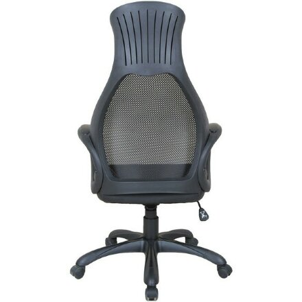 Кресло офисное BRABIX PREMIUM &quot;Genesis EX-517&quot;, пластик черный, ткань/экокожа/сетка черная, 531574 Черный